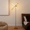 Modern Gold Dimmable Remote LED Floor Lamp