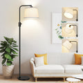 Black Dimmable Arc LED Floor Lamp