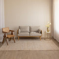 8'x10' Handwoven Jute Cotton Area Rug
