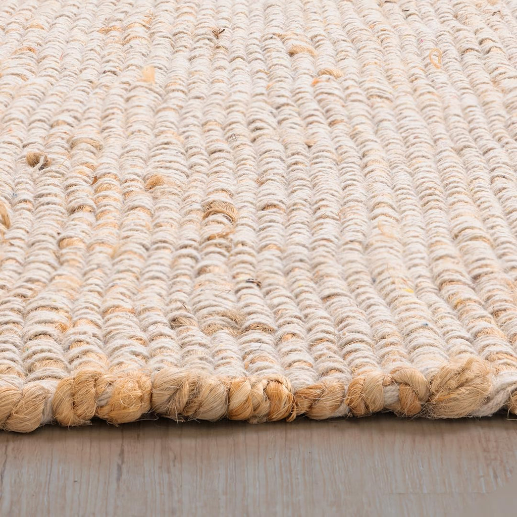 8'x10' Handwoven Jute Cotton Area Rug