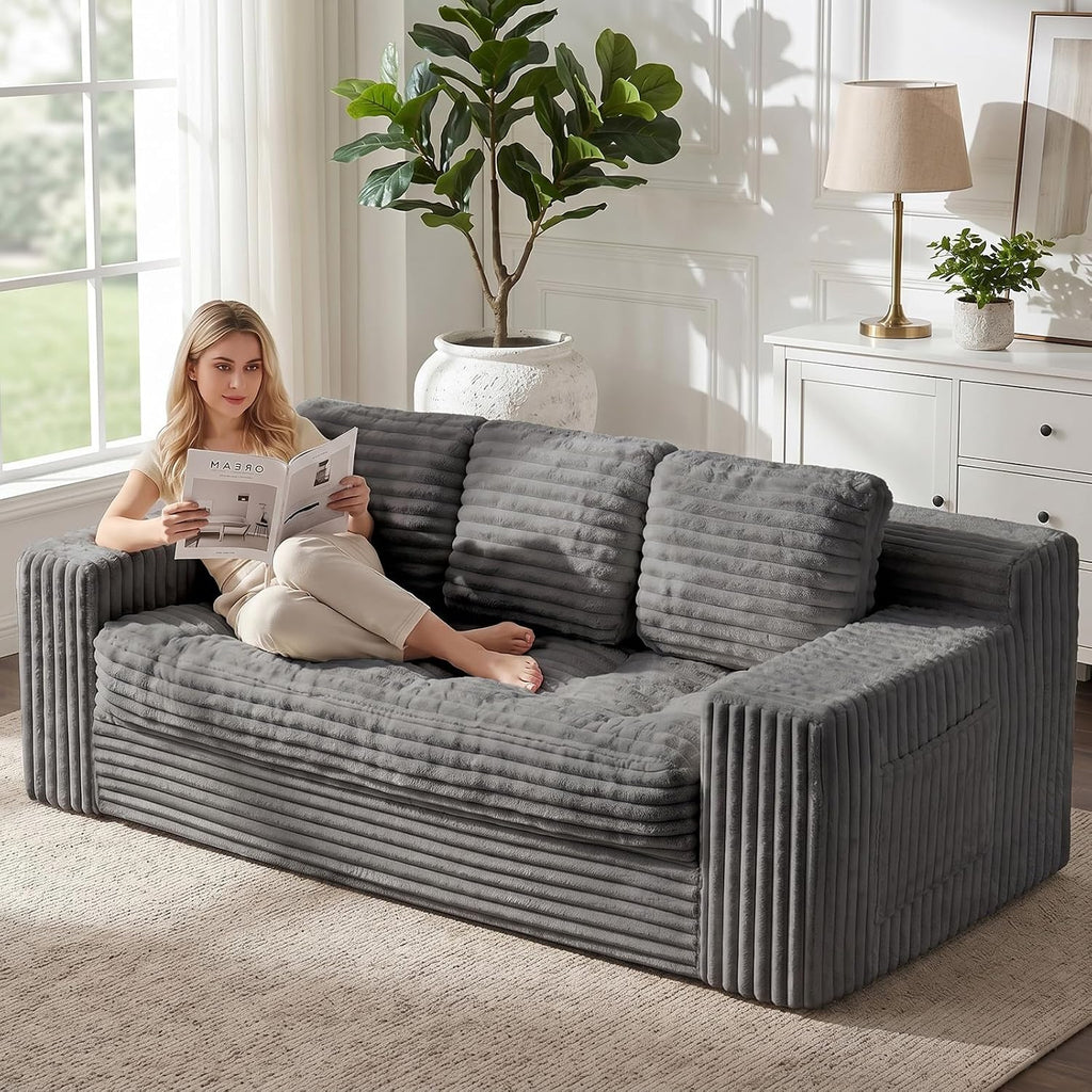 Cloud Corduroy Boneless 3‑Seater Sofa