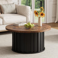 31.9" Fluted Round Coffee Table