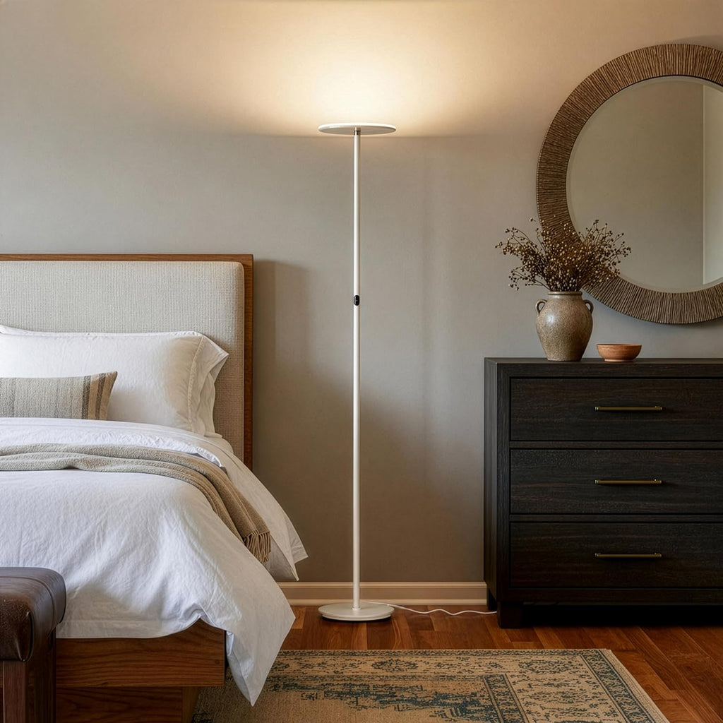 Dimmable Super Bright LED Floor Lamp White
