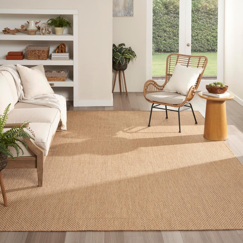 Home 9'x12' Easy‑Clean Jute Area Rug