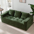 Dark Green Modular Cloud Loveseat Sofa