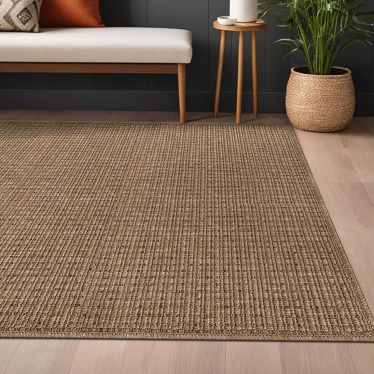 Rug 5x7 Washable Jute Area Rug