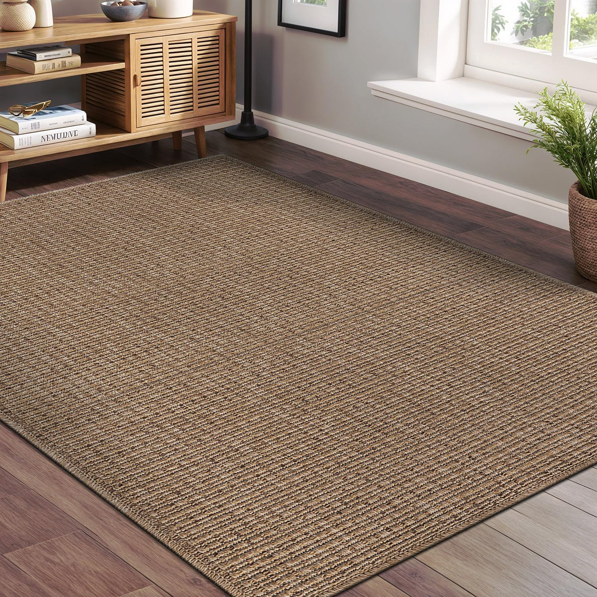 Rug 5x7 Washable Jute Area Rug
