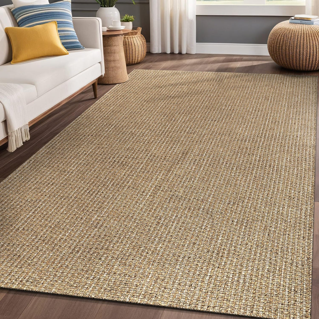 Home 8x10 Washable Jute Area Rug