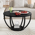 Black Round Coffee Table